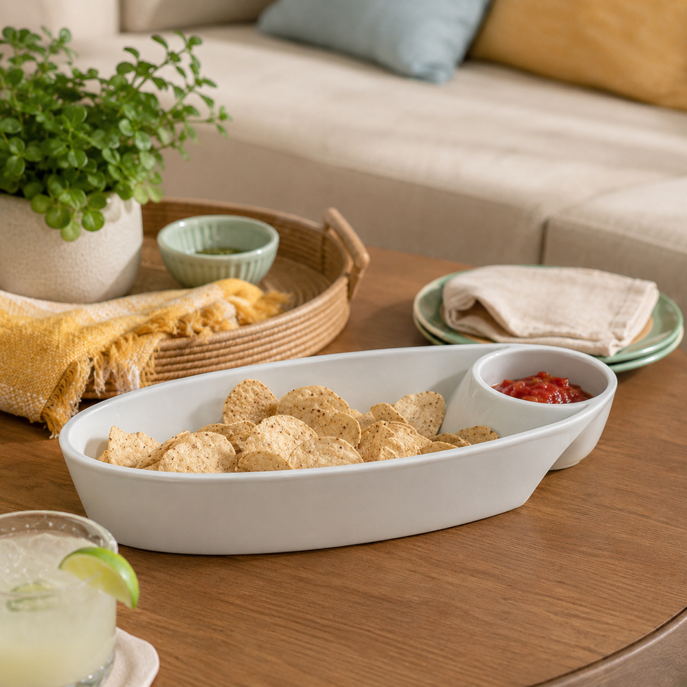 BIA Oval Crudité Server