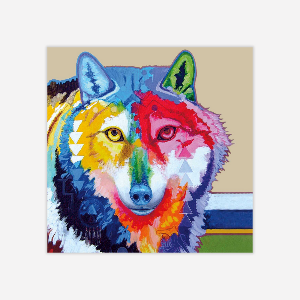 Indigenous Art Napkins - Big Wolf