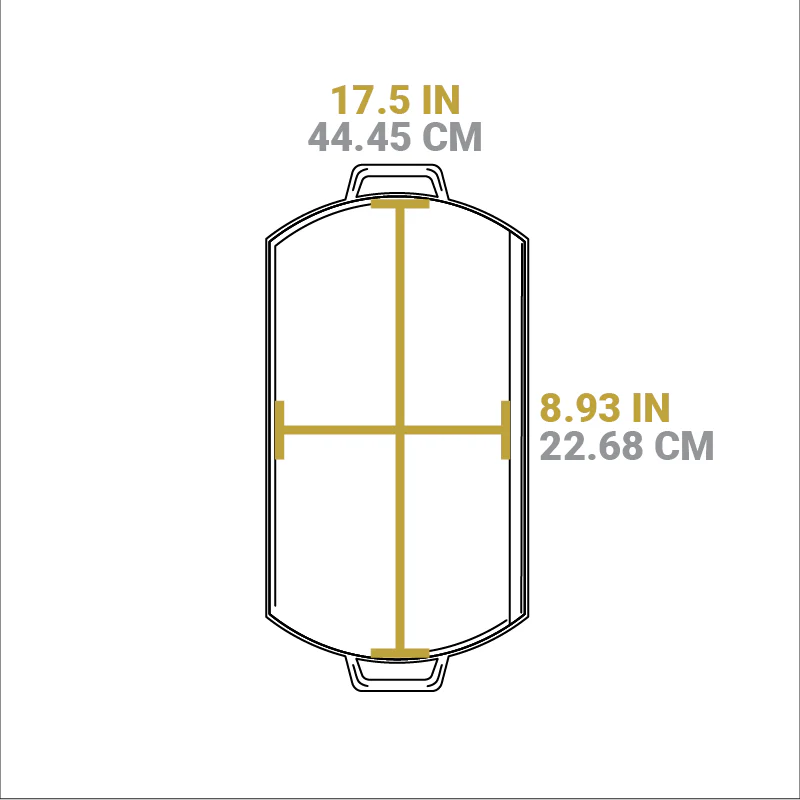 Lodge Blacklock 2 Burner Griddle 18x10"