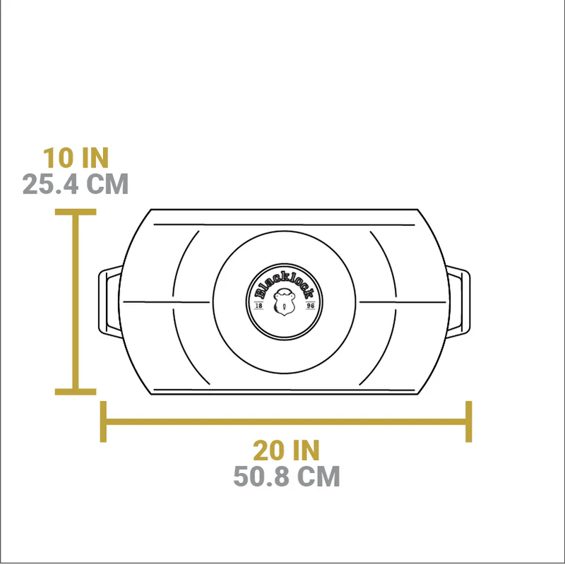 Lodge Blacklock 2 Burner Griddle 18x10"