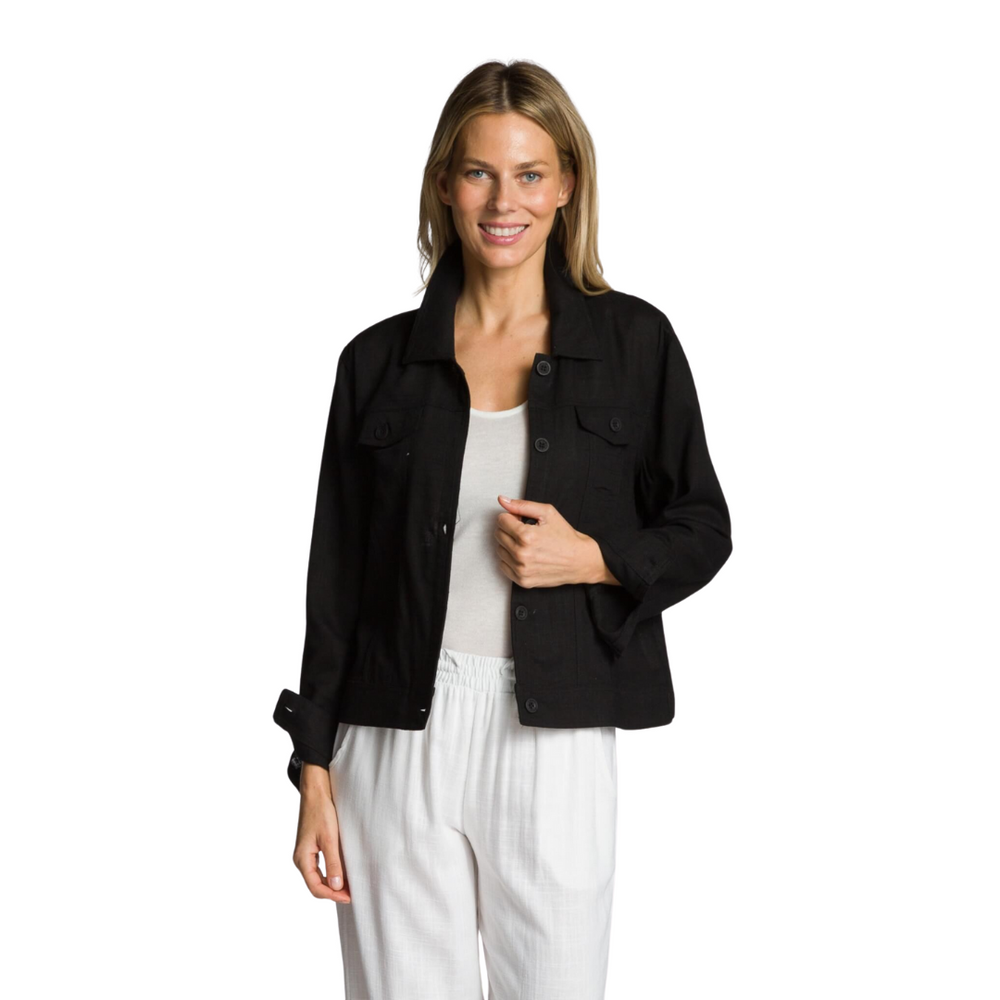 Women's Soft Summer Jacket-Black