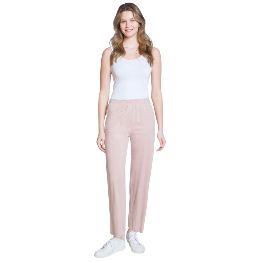 Women's Soft Summer Wide Leg Pants-Blush