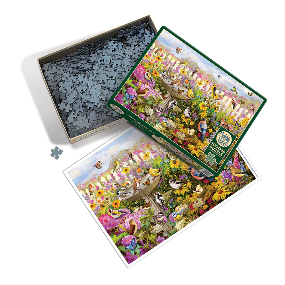 Cobble Hill Puzzles - Backyard Bird Bath