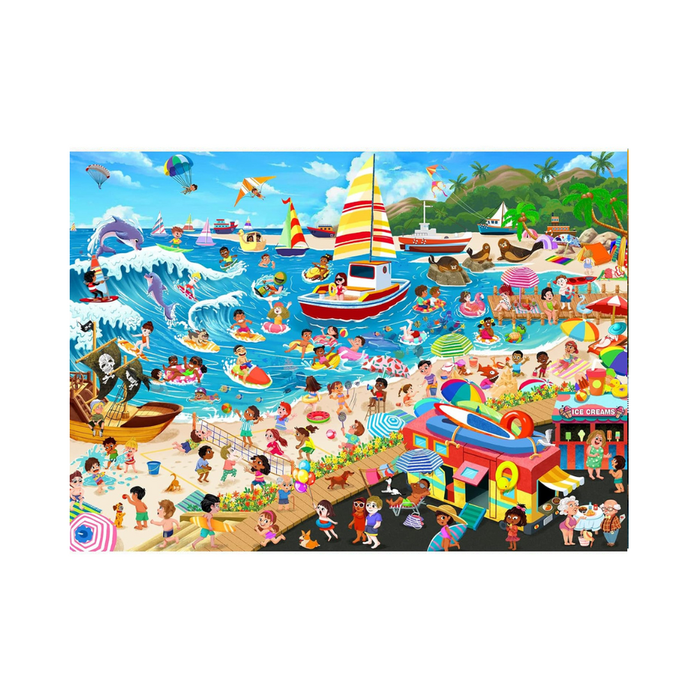 HUADADA 1000 Pieces Puzzle - Beach Day