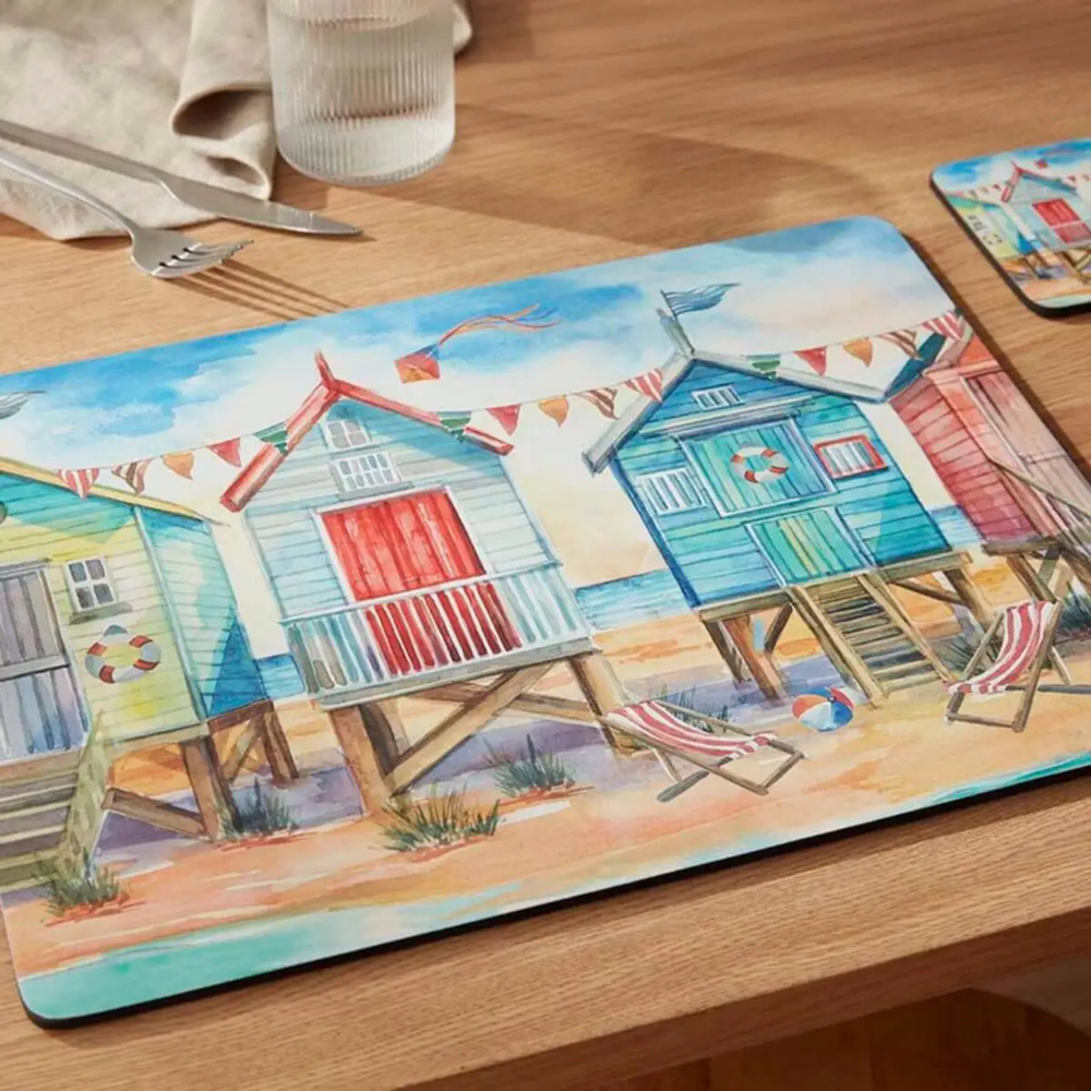 Beach Huts Placemats - Set of 4