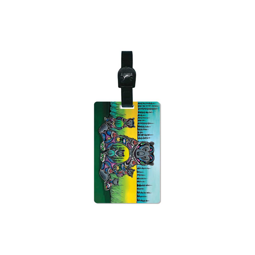 Indigenous Art Luggage Tag Bear Medicine