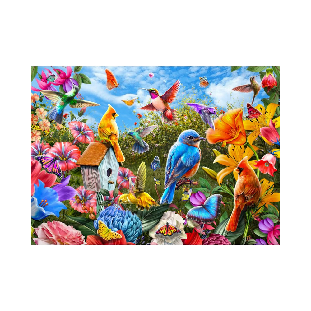 HUADADA 1000 Pieces Puzzle - Birds & Flowers