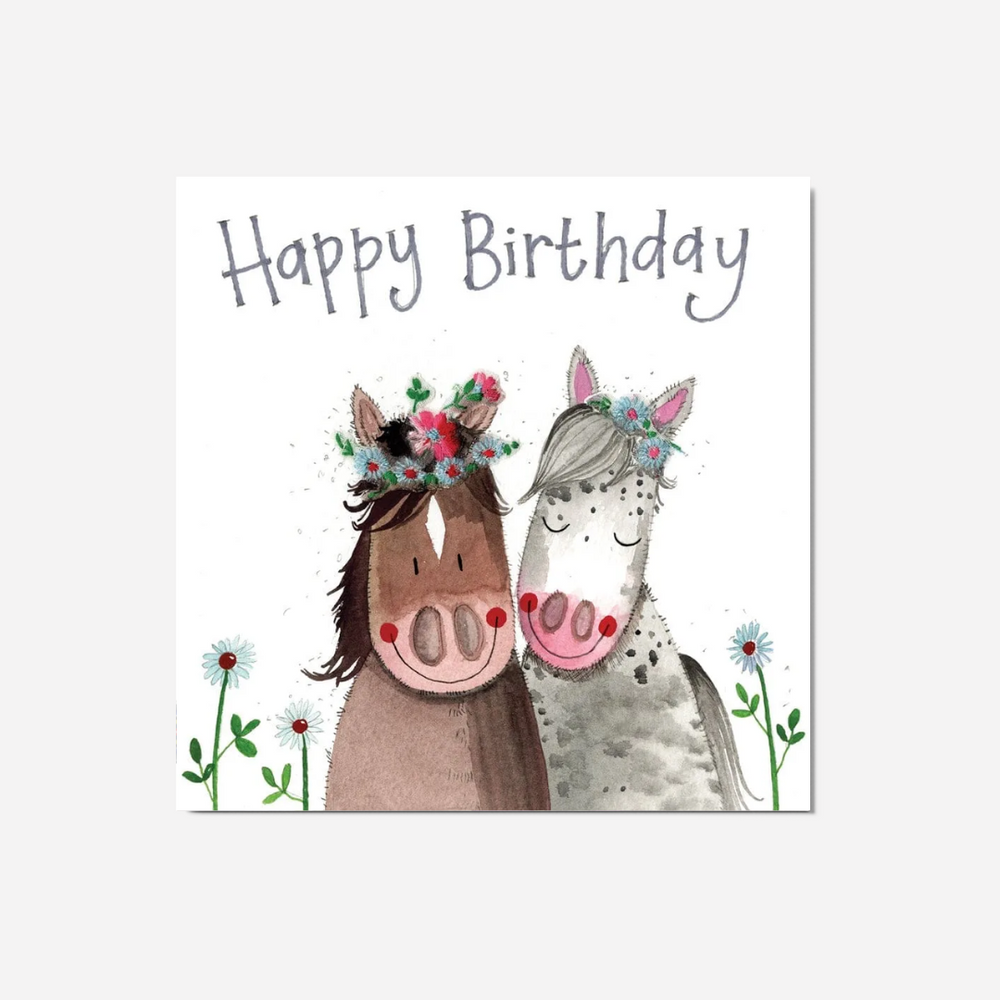 Alex Clark Large Card - Birthday Horses