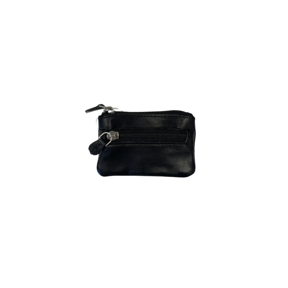 100% Indian Black Leather Coin Purse (CP-13)