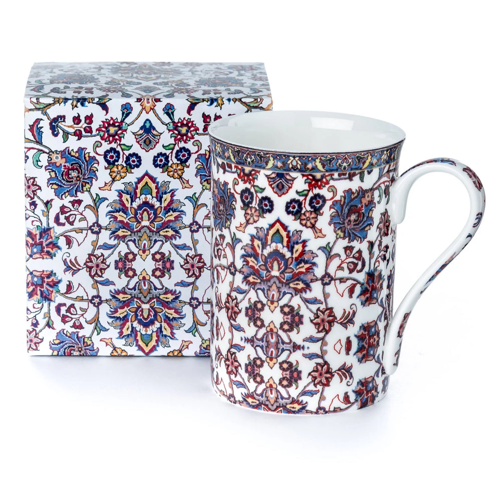 Bone China Classico Mug Persian Tapestry White