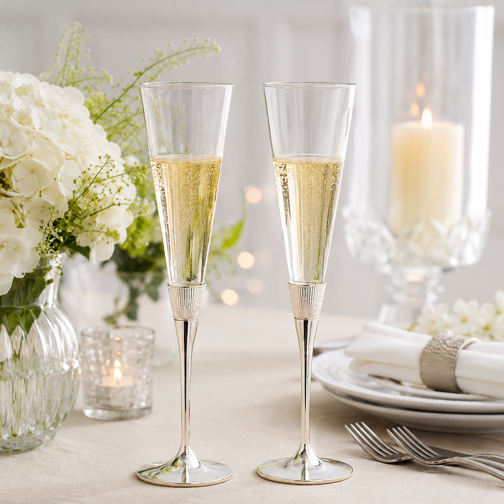 Bowring Avalon Toasting Flutes Pair
