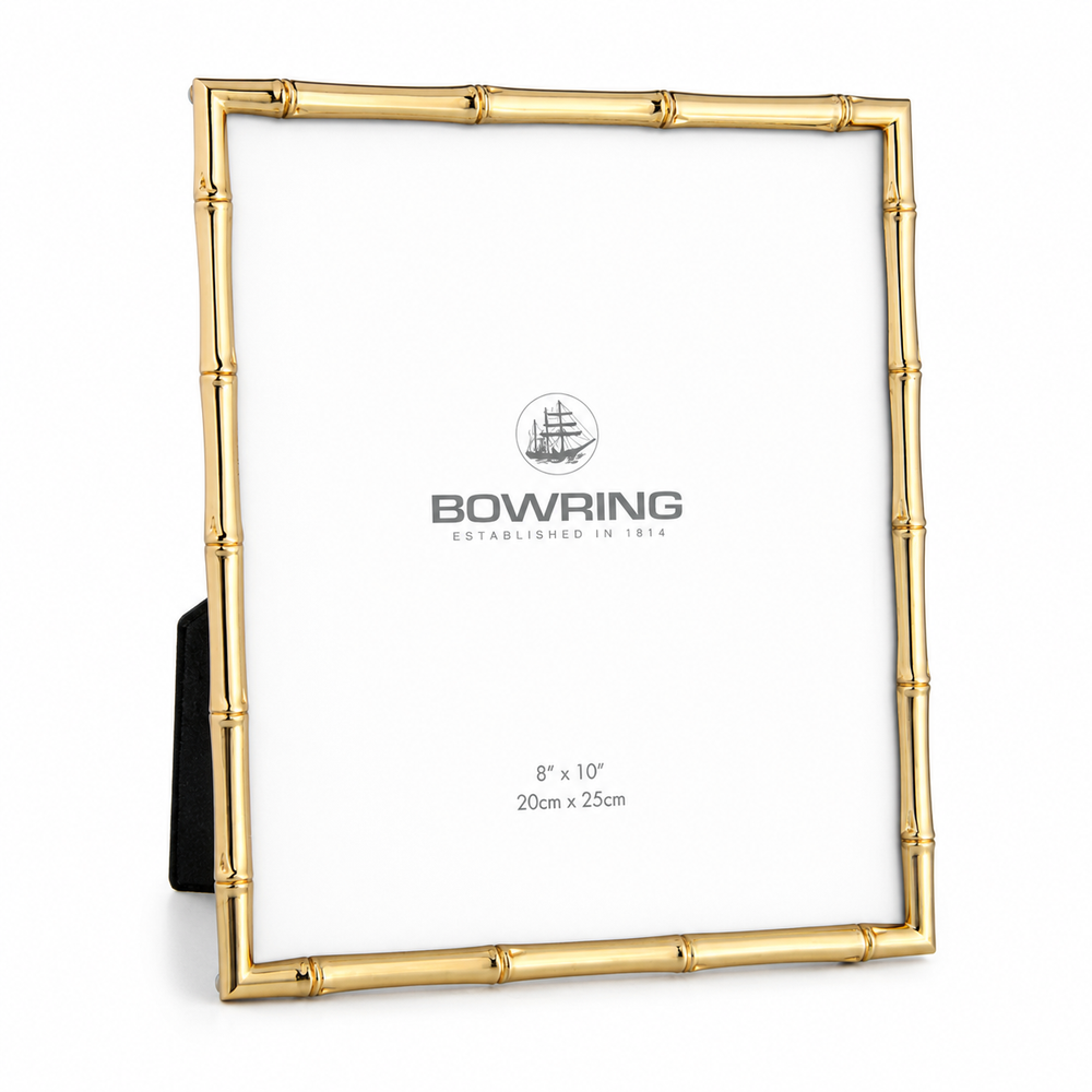 Bowring Bamboo Gold Frame, 8 x 10"