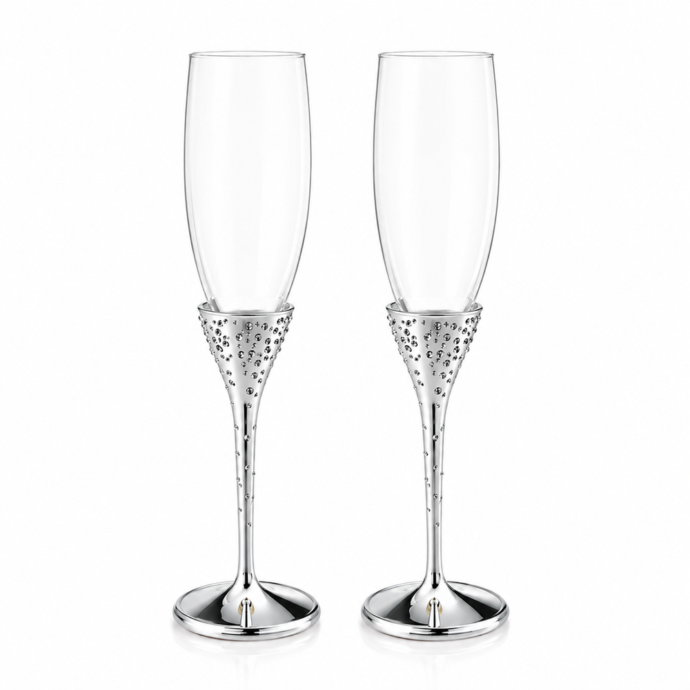 Bowring Cherish Crystals Champagne Flute Set