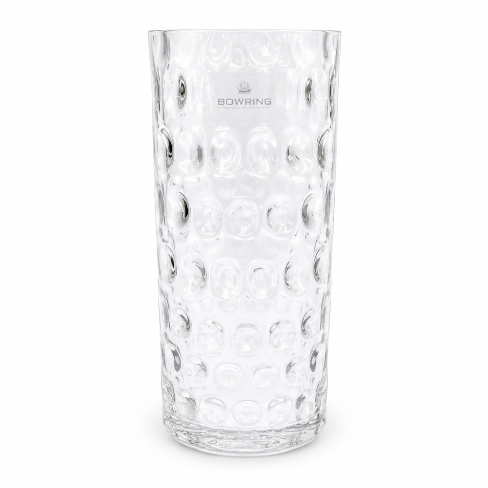 Bowring Glass Dimple Vase 11.8"H