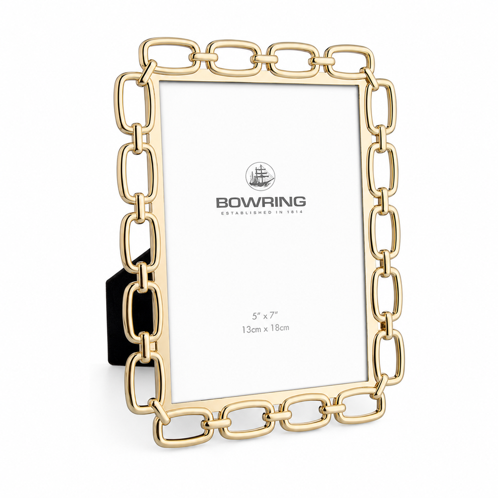 Bowring Links Gold Frame, 5 x 7"
