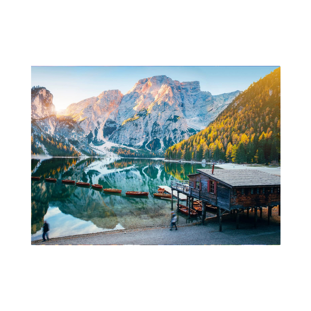 HUADADA 1000 Pieces Puzzle - Braies Lake