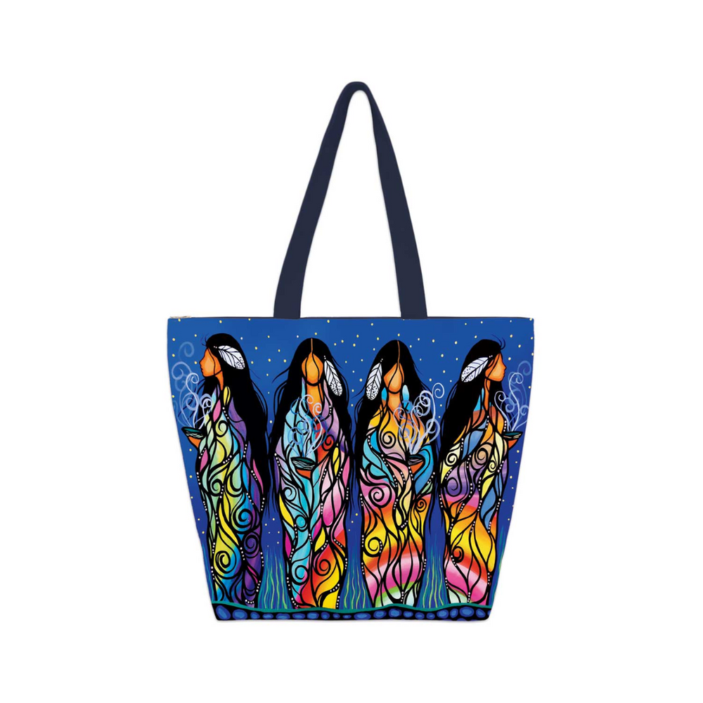 Indigenous Art Tote Bag-Bringing Good Medicine