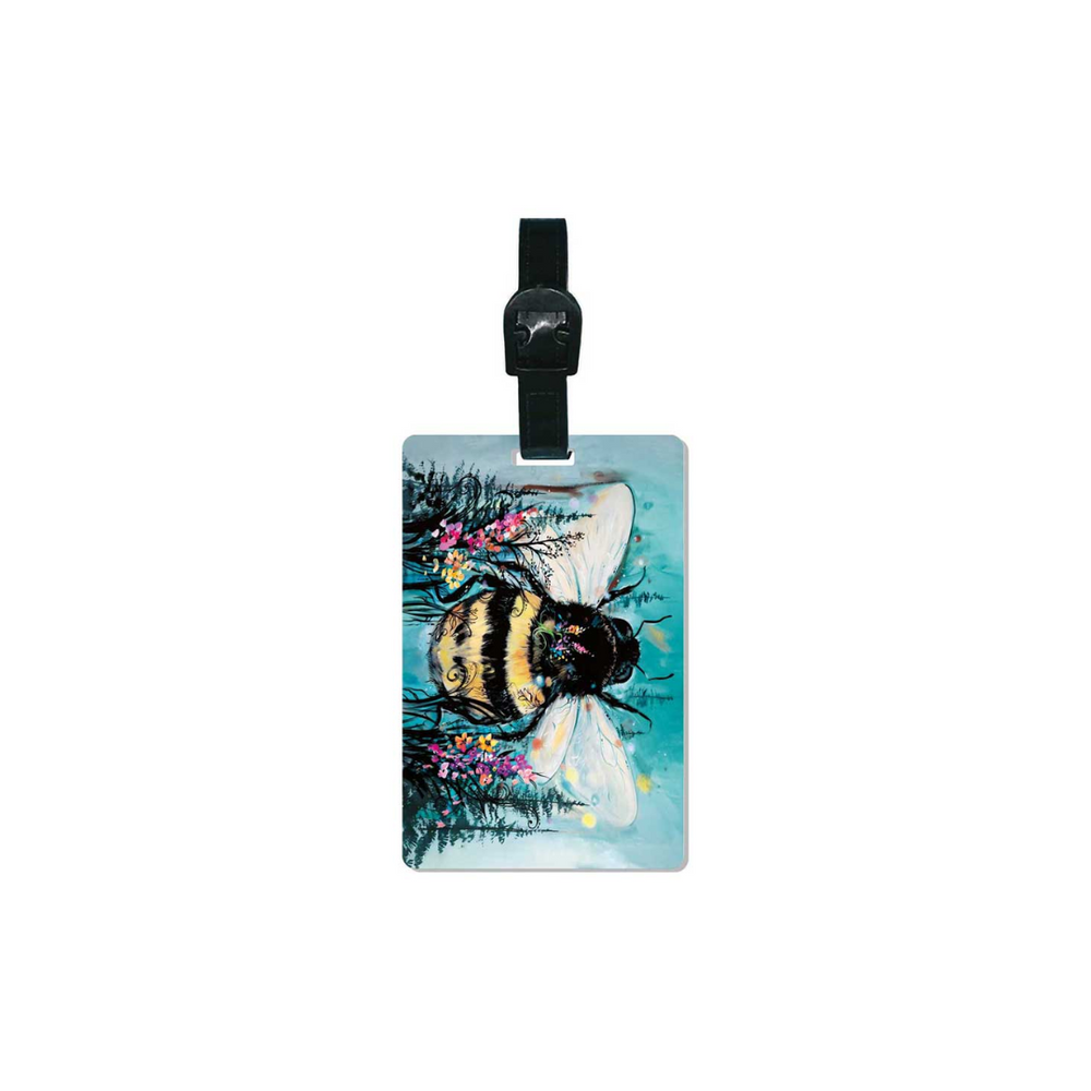 Indigenous Art Luggage Tag Bumble Bee