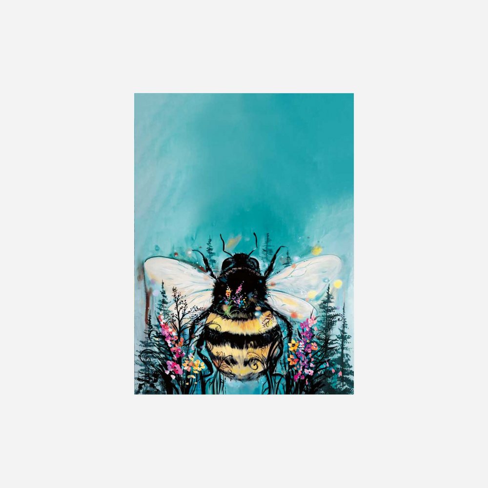 Indigenous Art Tea Towel Bumble Bee