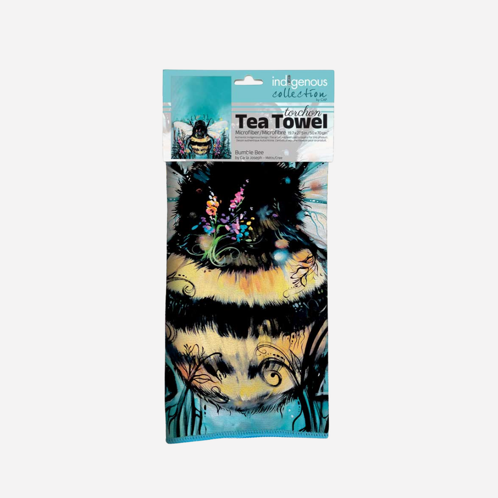 Indigenous Art Tea Towel Bumble Bee