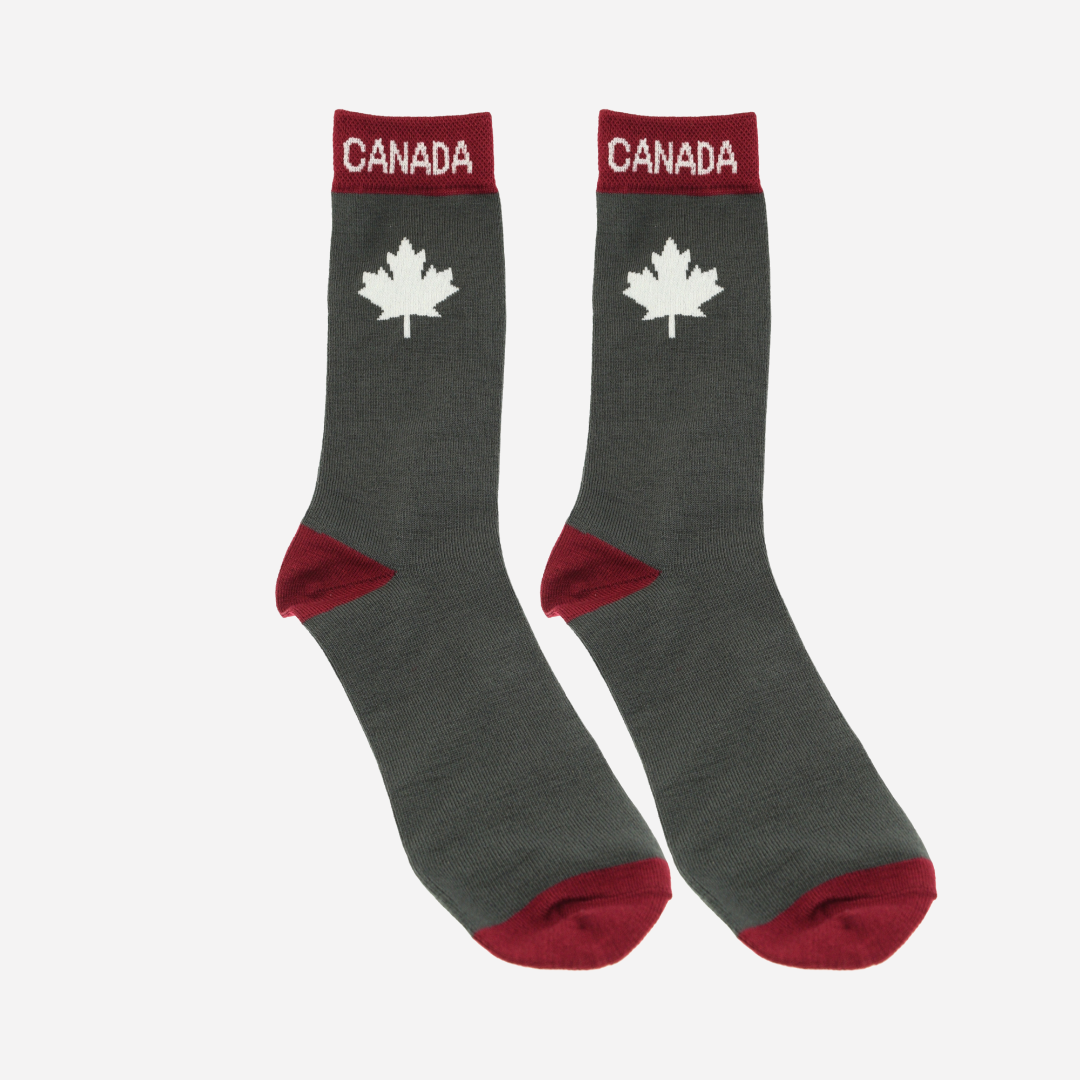 CDN Grey/Burgundy Socks (Adult) – Rob McIntosh