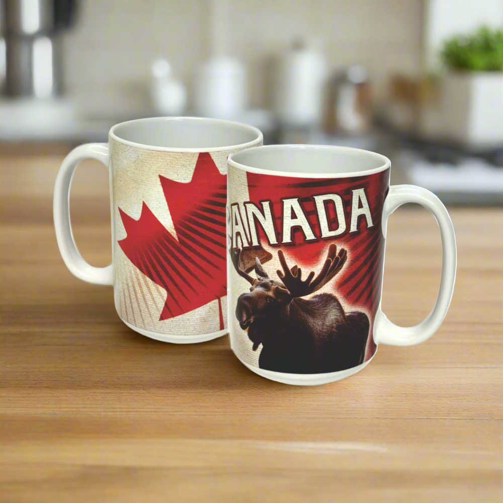 CDN Moose/Flag Mugs 16oz