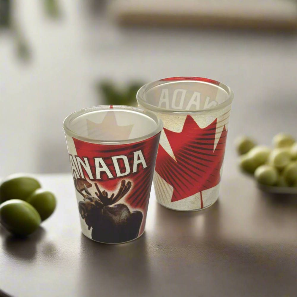 CDN-Moose Flag Shot Glass