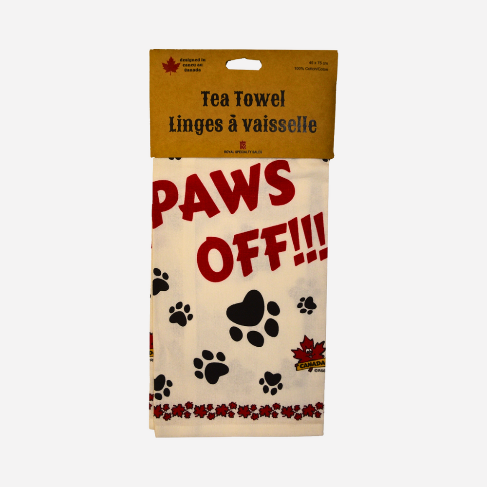 CDN "Paws Off" Tea Towel
