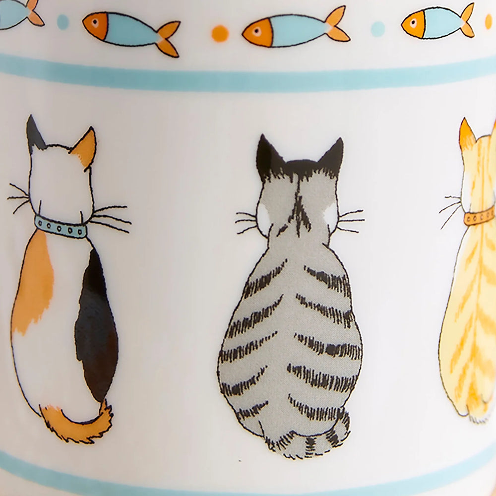 Ulster Weavers Cats in Waiting Bone China Mug