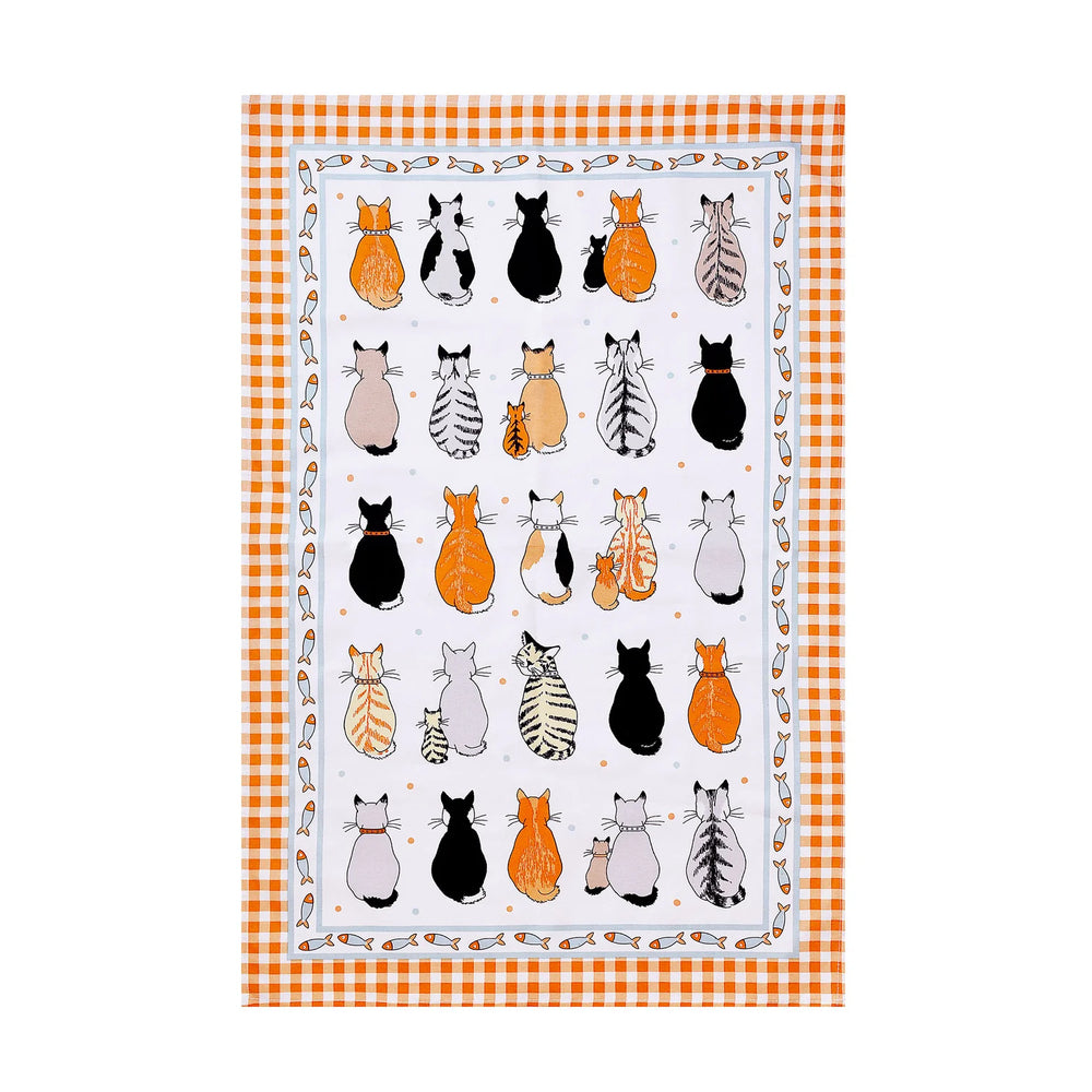 Ulster Weavers Cats in Waiting Cotton Tea Towel