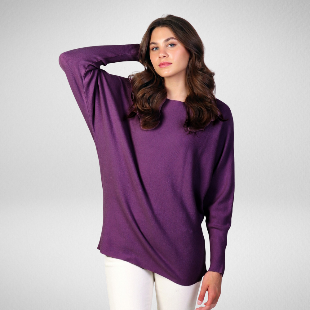Grand Ultra Soft Purple Pullover Sweater