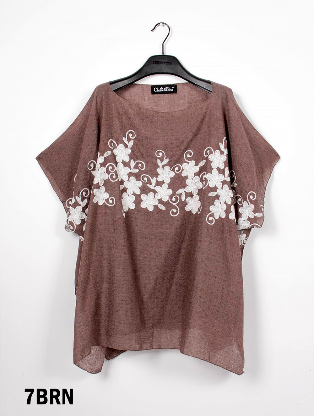 Grand Stitched Floral Desgin Flowy Top