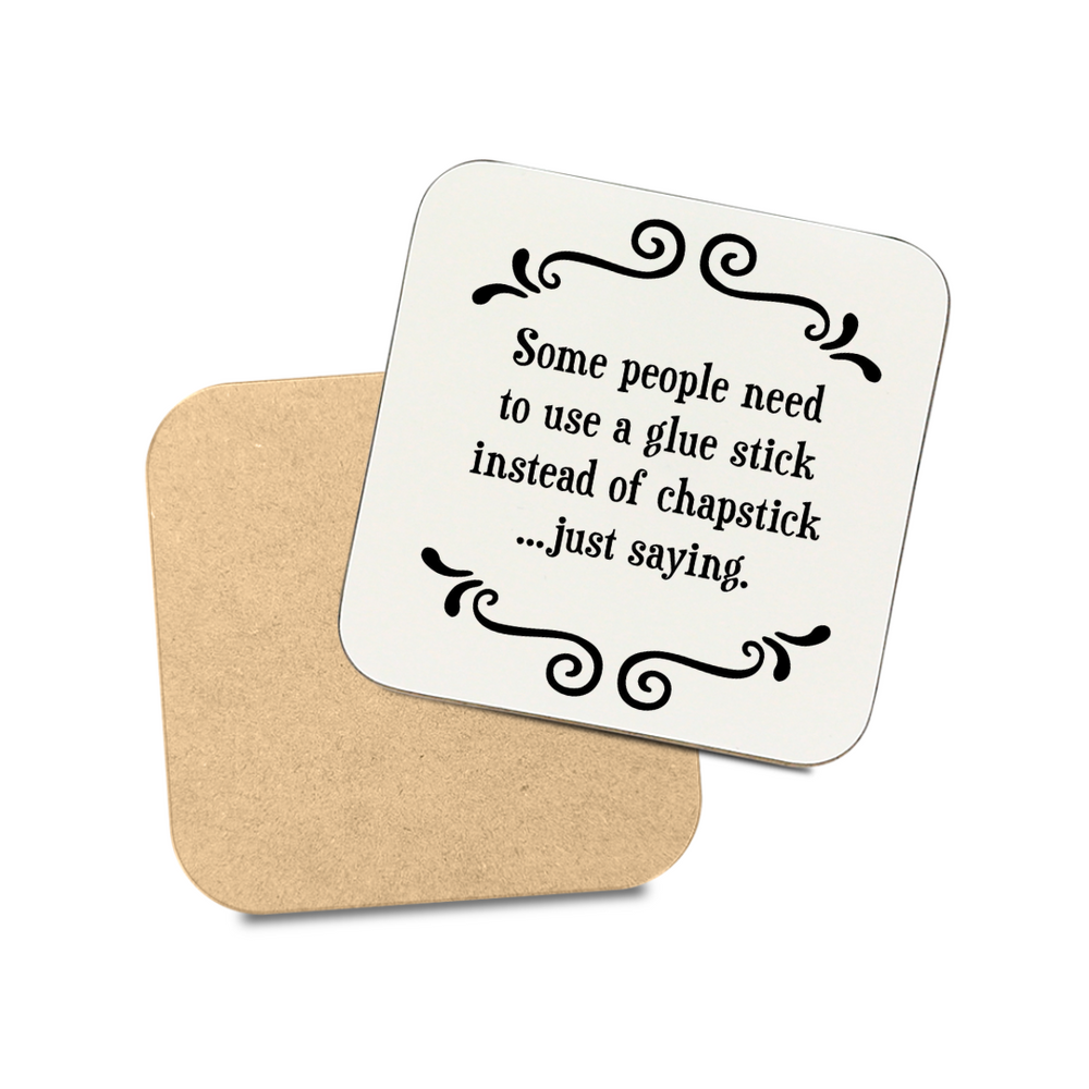 Scrunchy Face Coasters - Chapstick