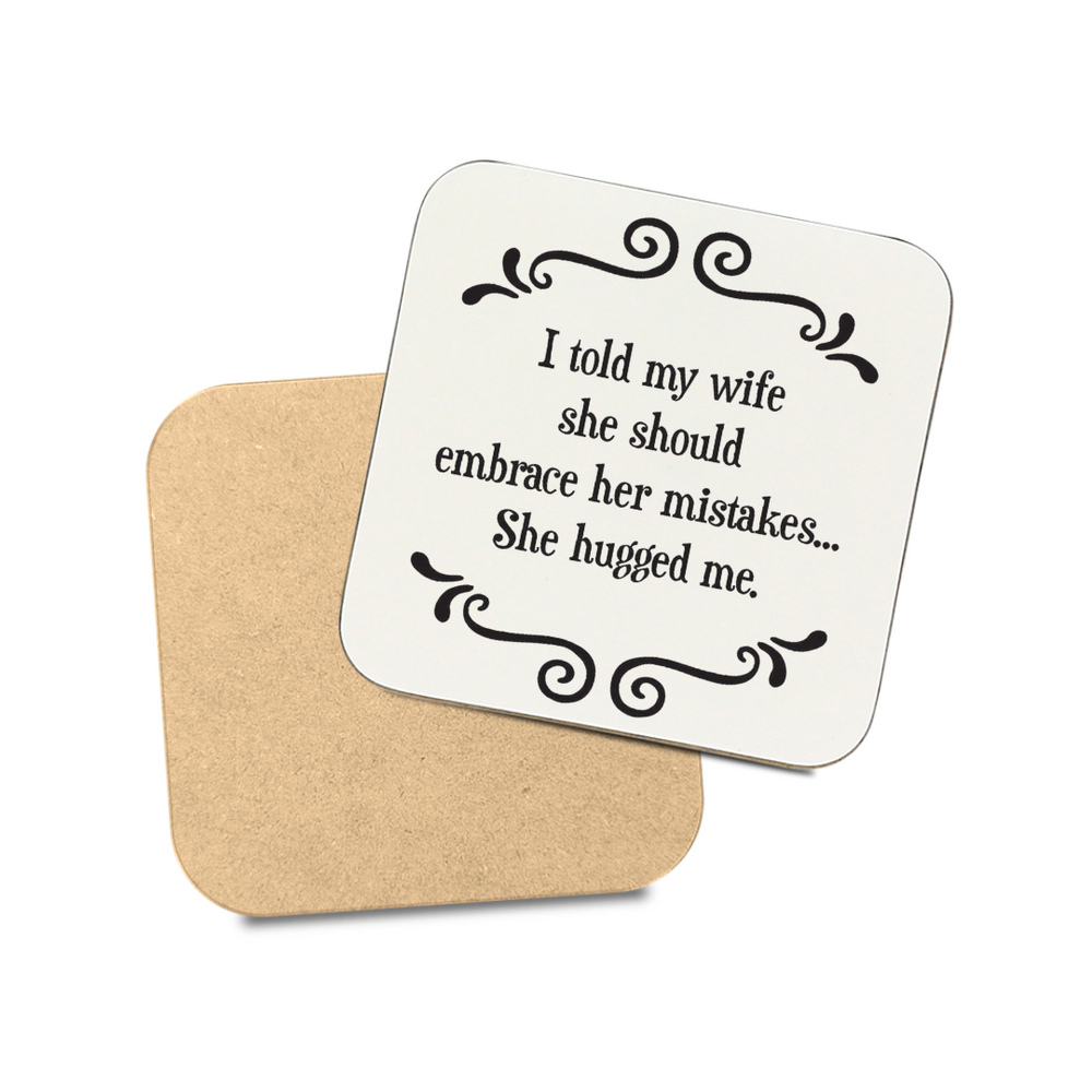 Scrunchy Face Coasters - Embrace