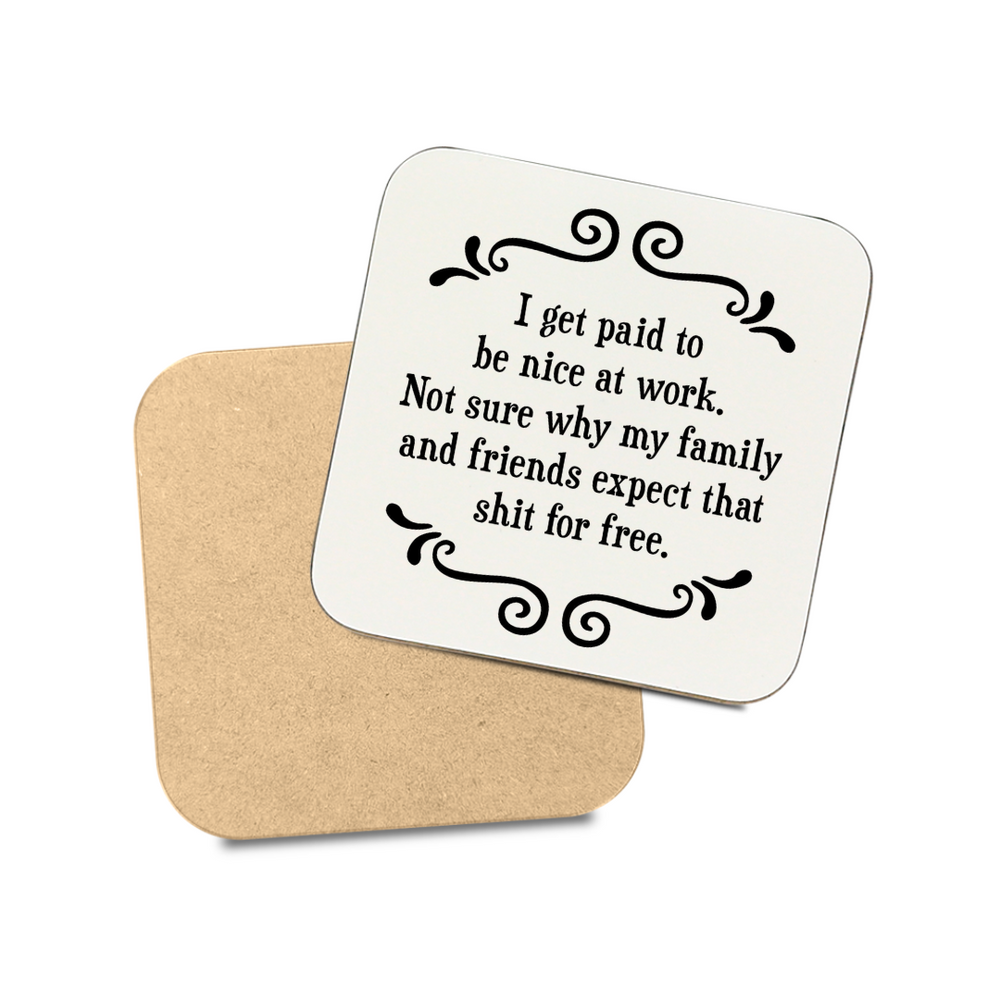 Scrunchy Face Coasters - Expect that Shit