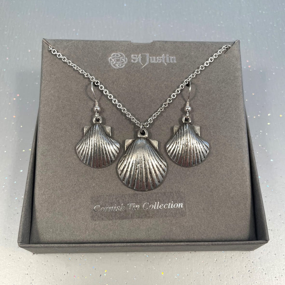 St Justin Cornish Tin St Michaels Way Shell Set