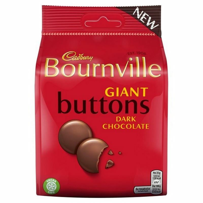 Cadbury Bournville Buttons Dark Chocolate 100g