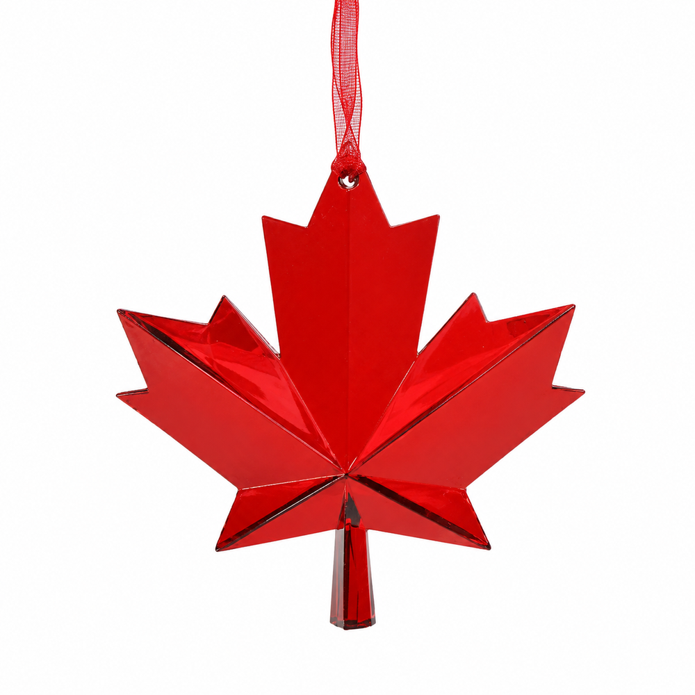 Canada Maple Leaf Suncatcher 3"