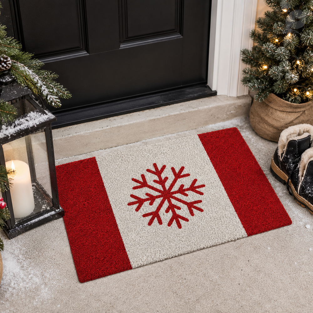 Canada Snowflake Doormat