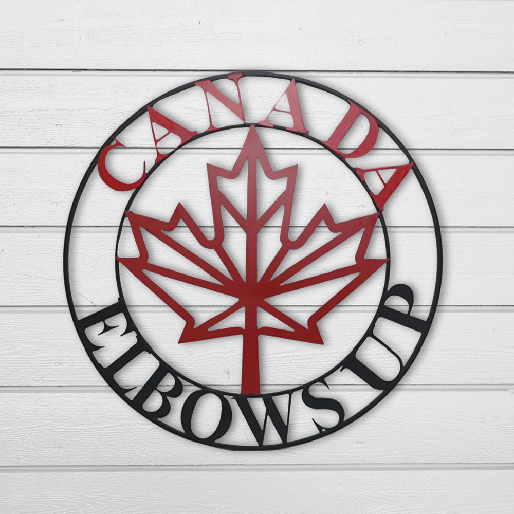 Canada Elbows Up Circle 28"