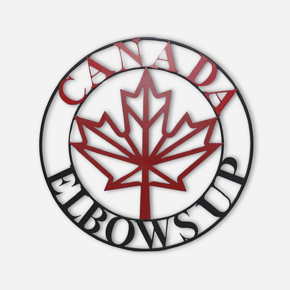 Canada Elbows Up Circle 28"