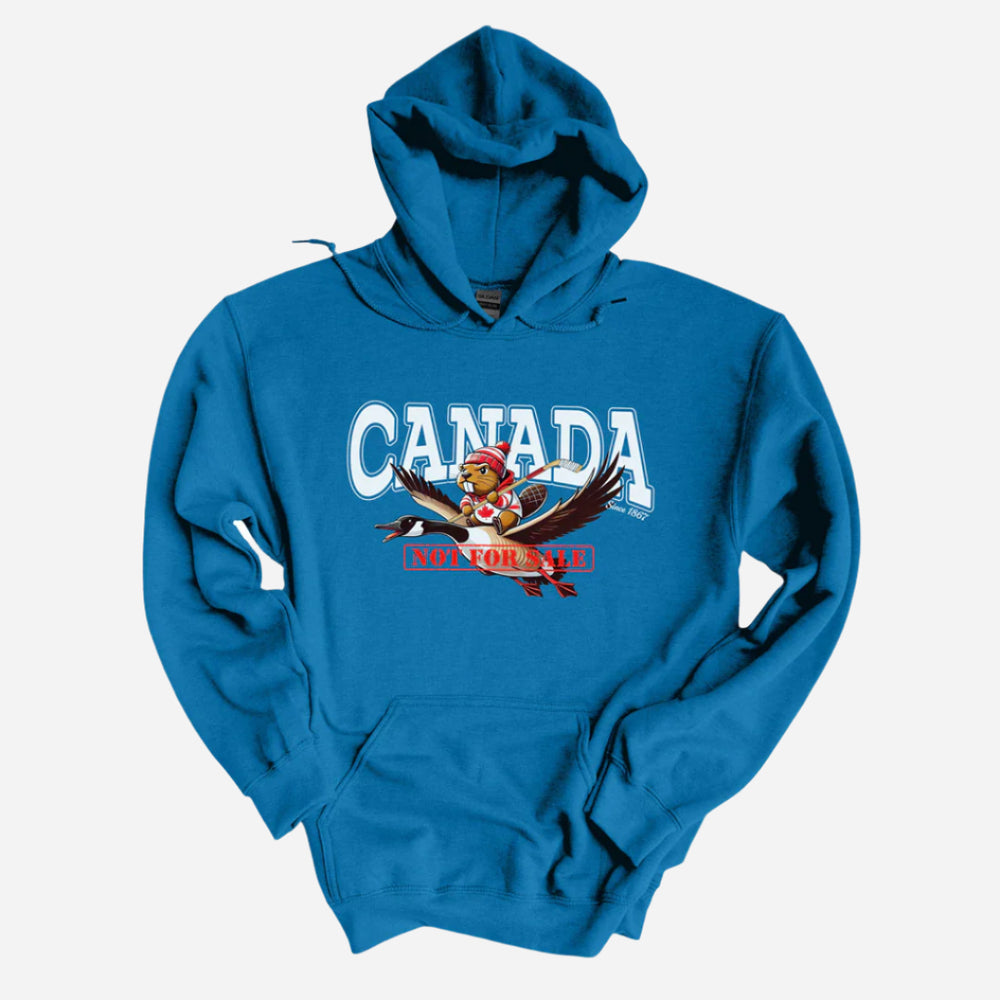 Canada Not for Sale Hoodie Antique Saphire