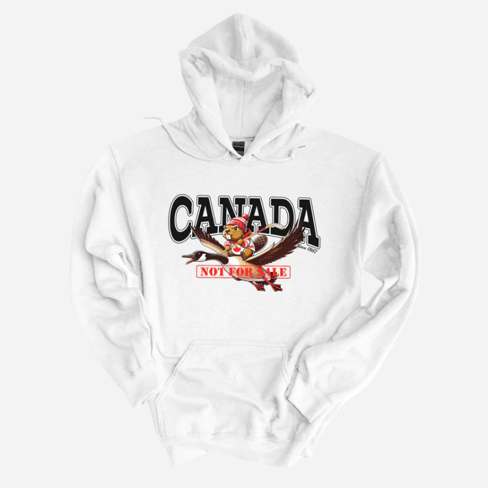 Canada Not for Sale Hoodie White