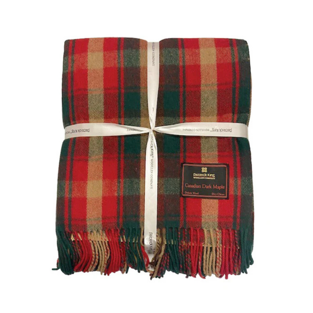 Canadian Dark Maple Deluxe Wool Blanket