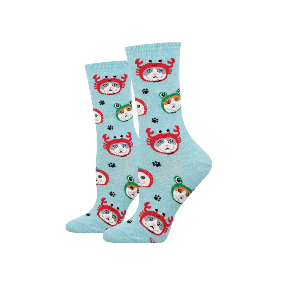 Socksmith Cat Hats - Blue Heather