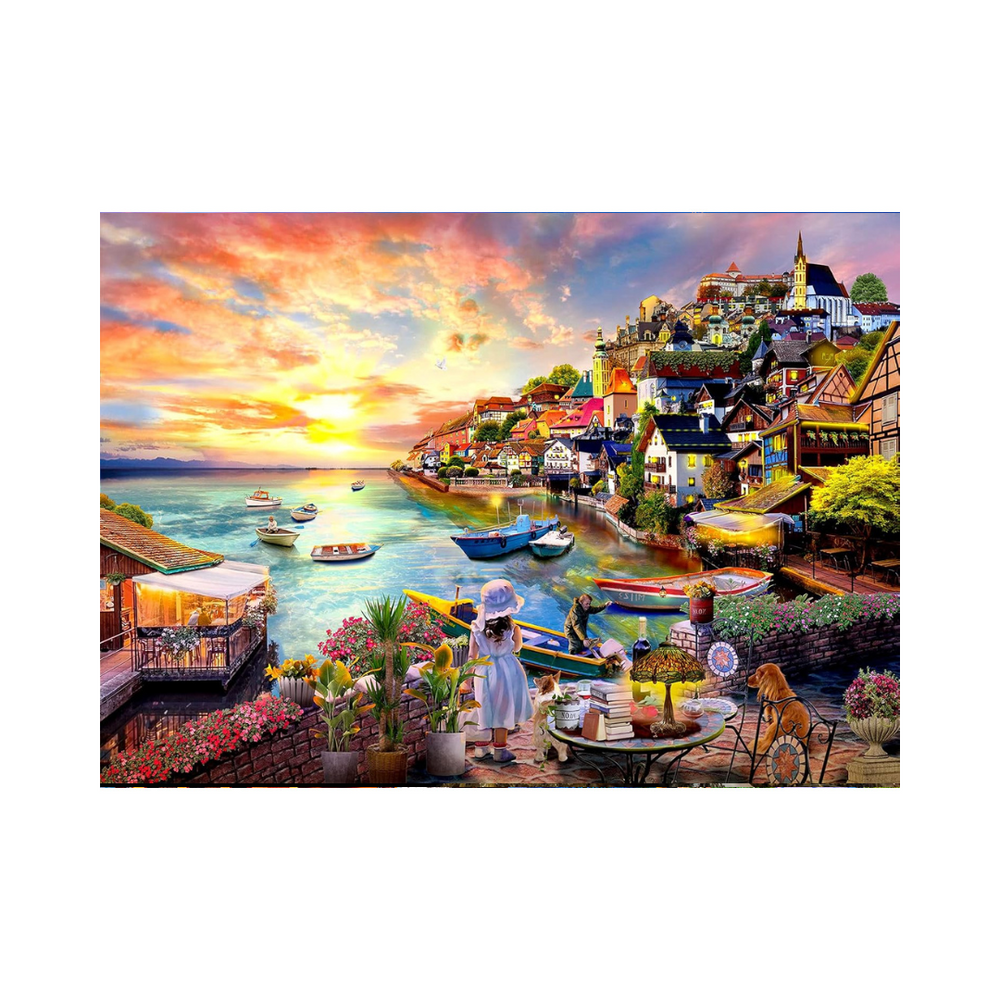 HUADADA 1000 Pieces Puzzle - Catcher by the Sea