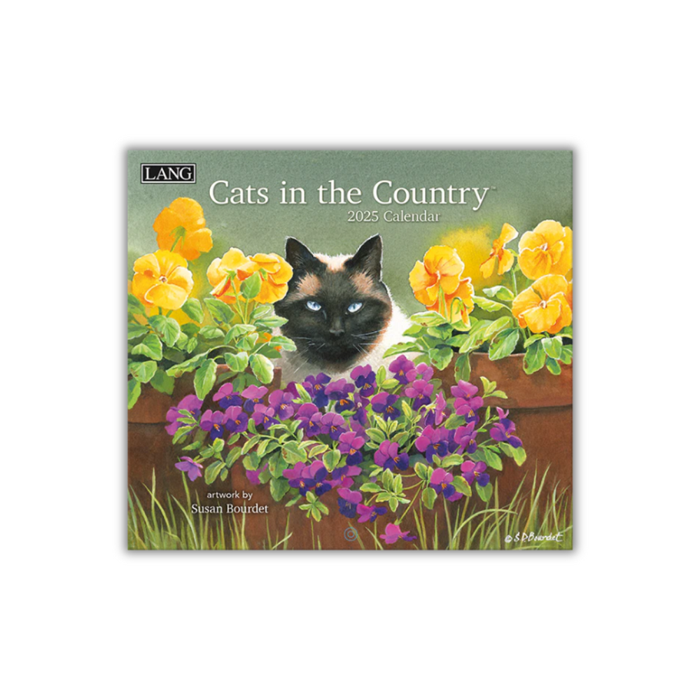 Lang 2025 Calendar - Cats in the Country