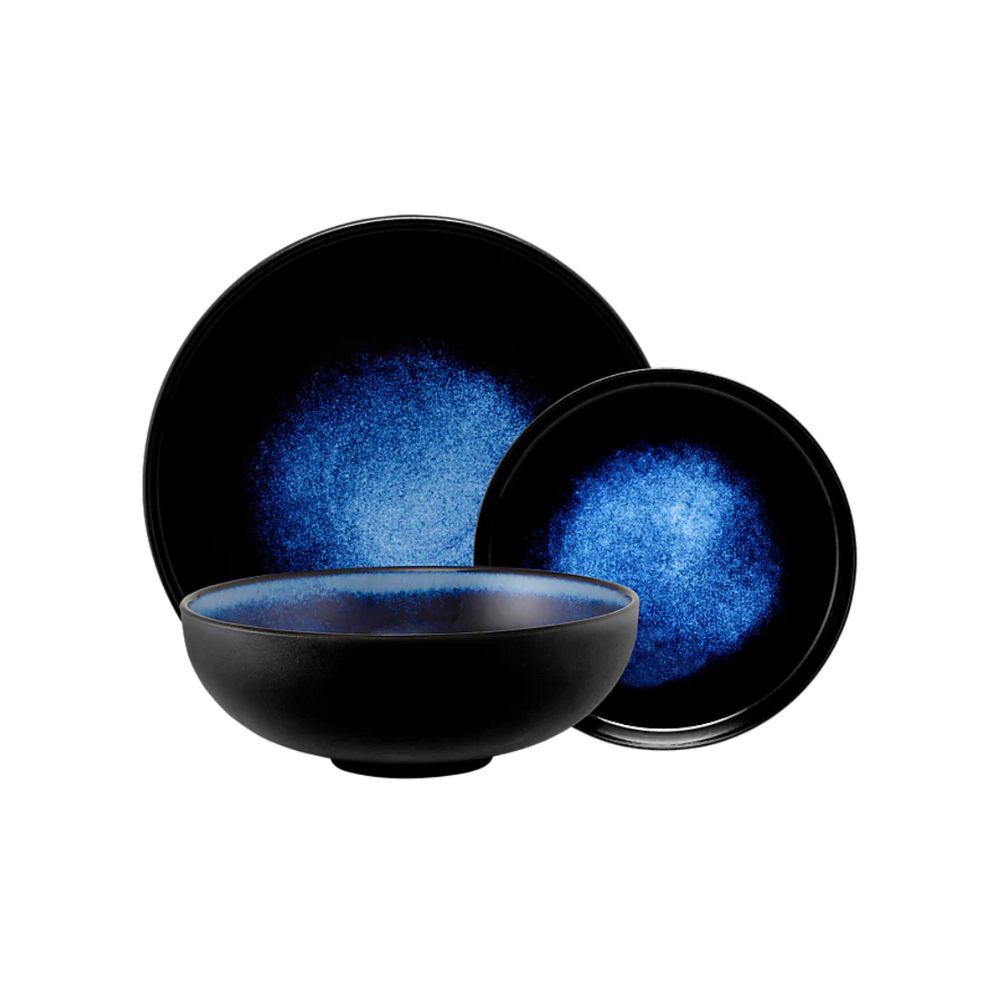 Maxwell & Williams Caviar Midnight 12pc Dinner Set