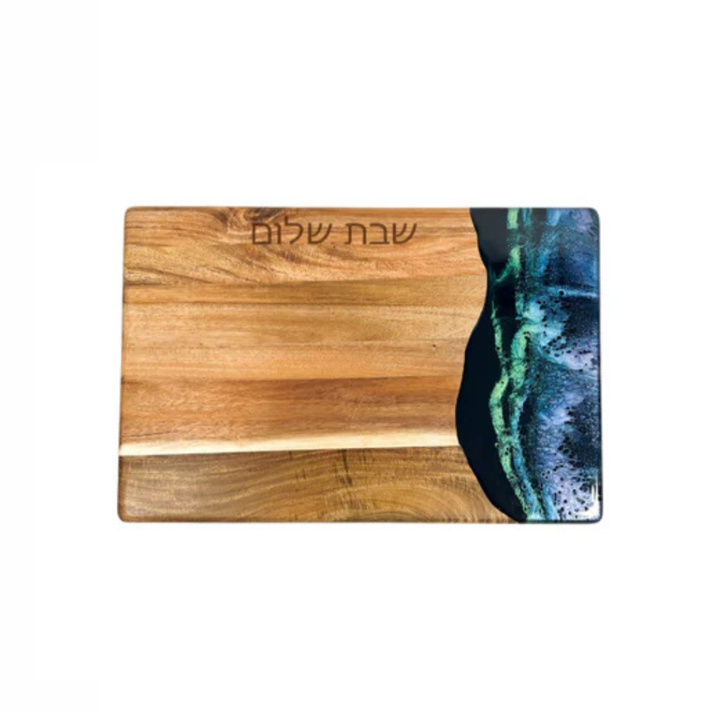 Challah Bread Board Northern Lights by Lynn & Liana