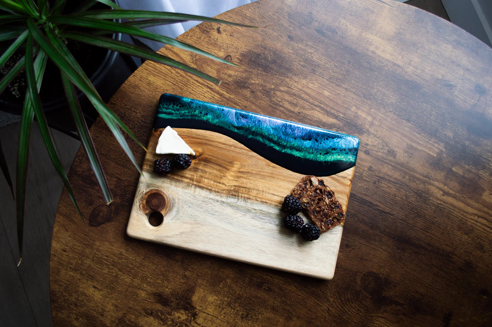 Cheese Board Small Northern Lights by Lynn & Liana